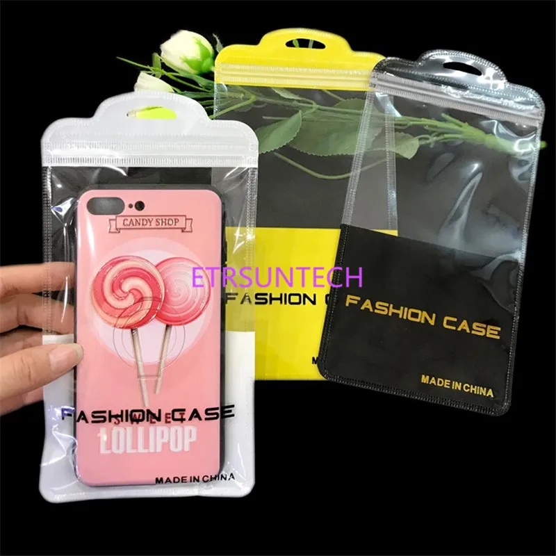 

2000pcs 11.5*22cm Plastic Cell Phone Case Bags Poly Mobile Phone Shell Storage Packaging Zipper Pack For Mobile Phone