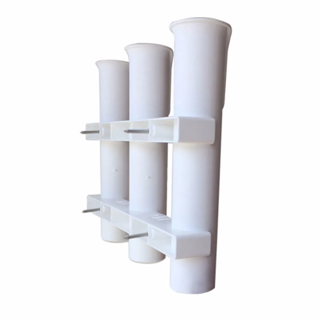 Marine Boat Yacht Kayak Fishing 3 Link Rod Holder Pole Side Mount Rod Holder Fishing Bracket Rack Tool Black/White