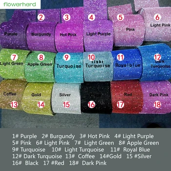 

24 Row 10yards Colorful Mesh Sparkling Diamond Rhinestone Wrap Ribbon Mesh Ribbons Event Party Supplies Wedding Decoration