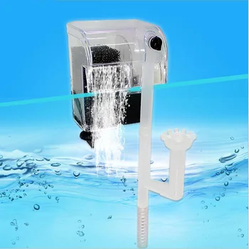 

Mini Fish Tank 3W Hanging External Aquarium Filter Skimmer Water Oxygen Circulation Pump 3 in 1 Waterfall Decoration Accessories