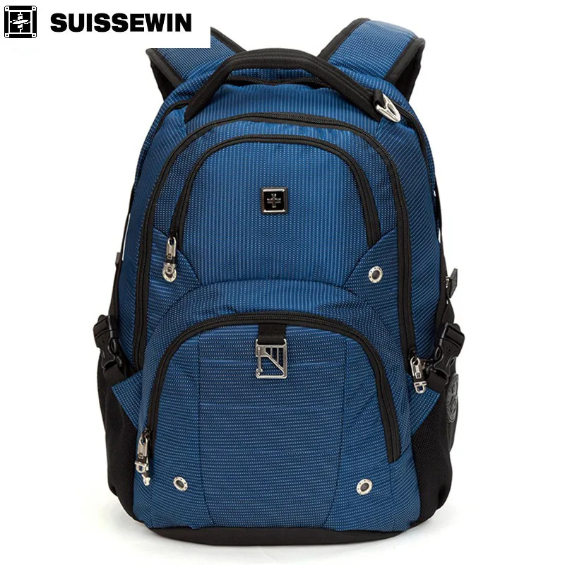 Suissewin Fashion Backpack Laptop Bag 15.6" sw9217n Multi Pocket