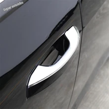 Lapetus наружная дверная ручка Защитная крышка обшивка ABS аксессуары внешняя Подходит для Audi A6 C8 хром углеродное волокно вид