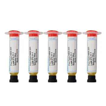 

SHGO-5pcs Soldering Paste Flux Grease,Volume 10cc, RMA-223