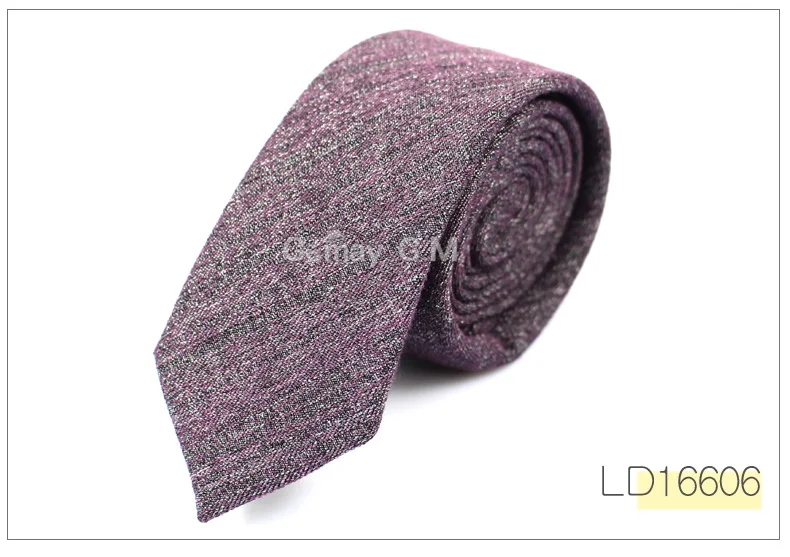 Fashion Casual Cotton Solid Mens Ties for Men 6CM Width Narrow Wedding Business Groons Necktie Fresh Neck Tie Neckwear - Цвет: LD16606