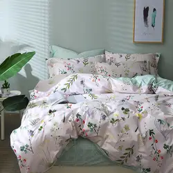 Лист с цветочным принтом постельных принадлежностей постельное белье для детей и взрослых Краткий стиль принцессы домашний текстиль