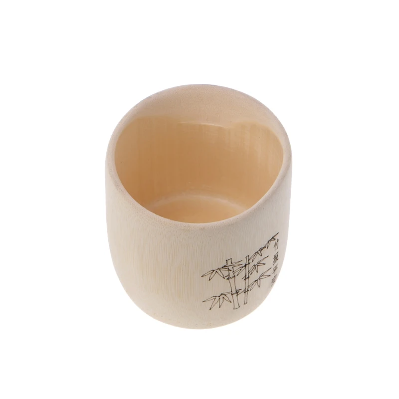 

Bamboo Wooden Drinking Cup Coffee Tea Mug Breakfast Beer Milk Wine Glass