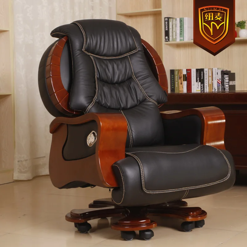 Niumai luxurious leather reclining chairs swivel office chair stylish