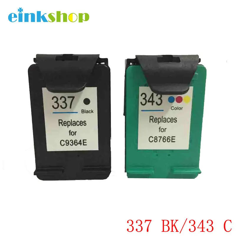 Einkshop HP 337 343 Photosmart 2575 8050 заправленный картридж Замена для C4180 D5160 Deskjet 6940 D4160