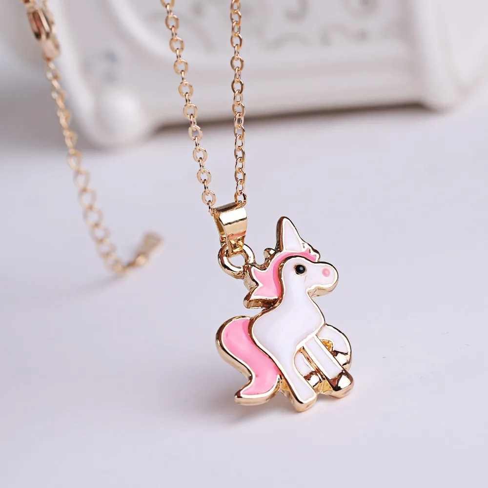 Gift Dress Jewelry Girls 4-6 Unicorn Necklace Set Play Little Age 3 Earrings  Party Favors Child - AliExpress