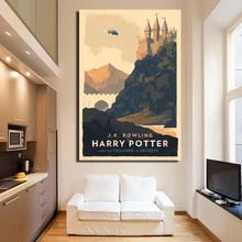 Olly Moss Harry Potter Canvas Posters Prints Marble Abstract Wall HD Art Painting Decorative Oil Picture Modern Home Decoration