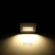 ABS освещения лестницы Встроенный Настенный светильник 1 W SMD светодиодный ночник, для дома освещения AC100V к AC240V Вход 4 шт в партии