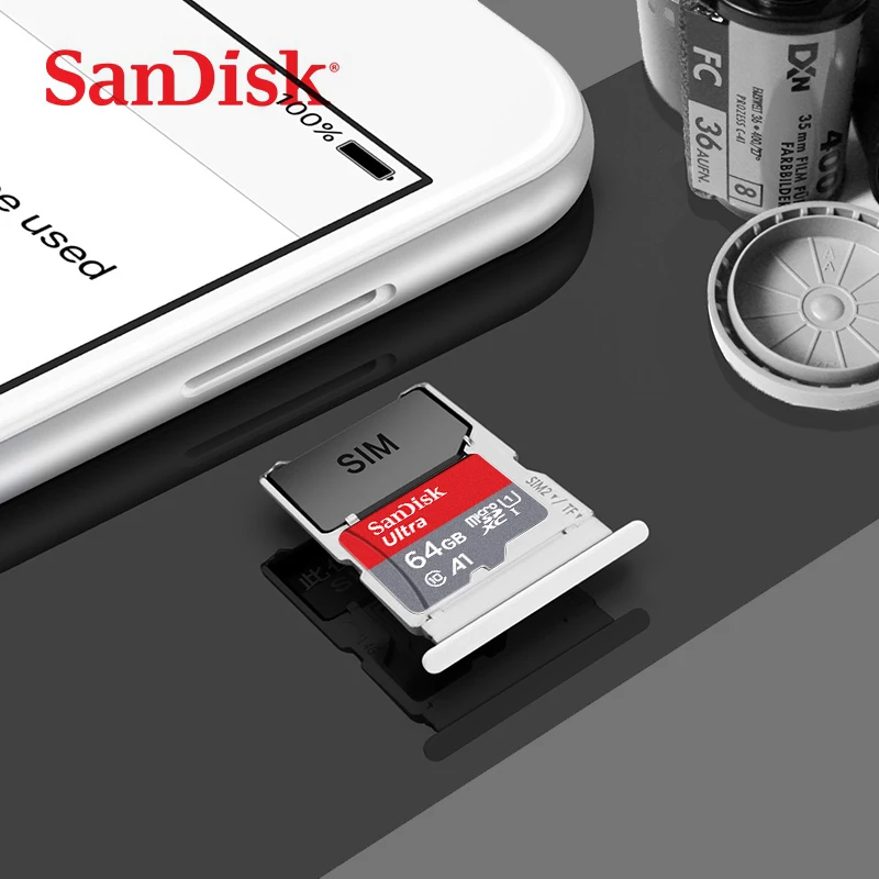 Sandisk A1 флэш-карта памяти 128 Гб 64 ГБ 32 ГБ оперативной памяти, 16 Гб встроенной памяти Micro SD карты Class10 100 МБ/с. карты памяти Microsd карта флеш-карты памяти TF 32 ГБ для samrtphone день студенты для настольного компьютера