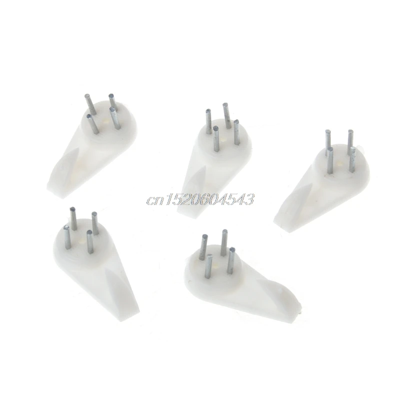 

50 Pcs Plastic Invisible Traceless Wall Mount Photo Picture Frame Nail Hook Hanger R09 Drop ship