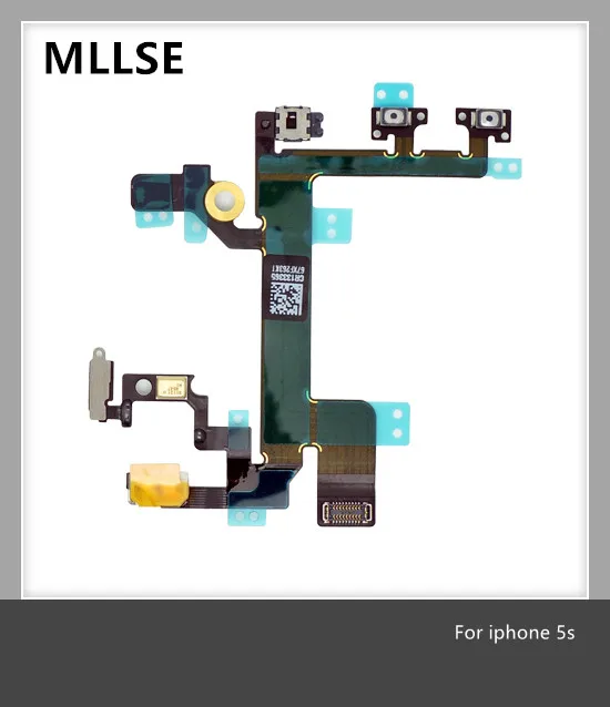 

New Power Button On/Off Flex with Cable For iPhone 5s Mute Volume Switch Connector Ribbon Parts
