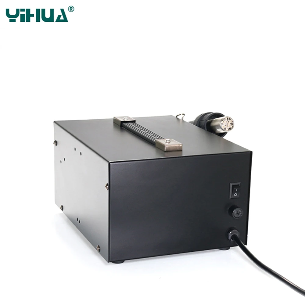 YIHUA 852D паяльные станции хорошая стабильность температуры паяльник паяльный насос мембранная воздушная паяльная станция 3 насадки