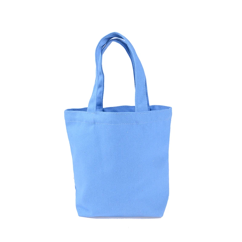 light blue Парусиновая сумка для покупок, сумка-шоппер, Пляжная, 1X портативная женская сумка для девочек - Цвет: light blue