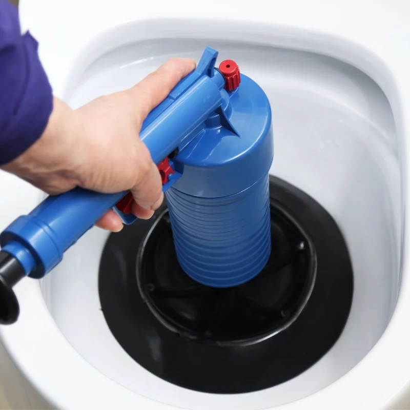 High-Pressure Powerful Manual Sink Plunger And Air Power Drain Blaster Gun For Toilets