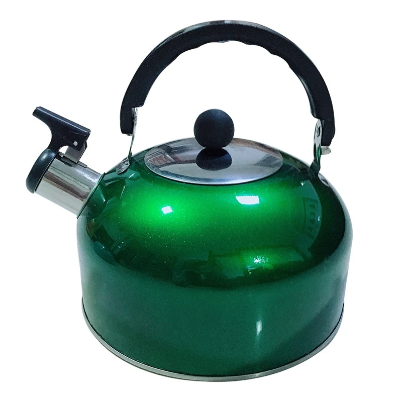 3L чайник из нержавеющей стали индукционная плита чайники для кемпинга плита свистящий водяной газовый чайник кухонные инструменты - Цвет: GR