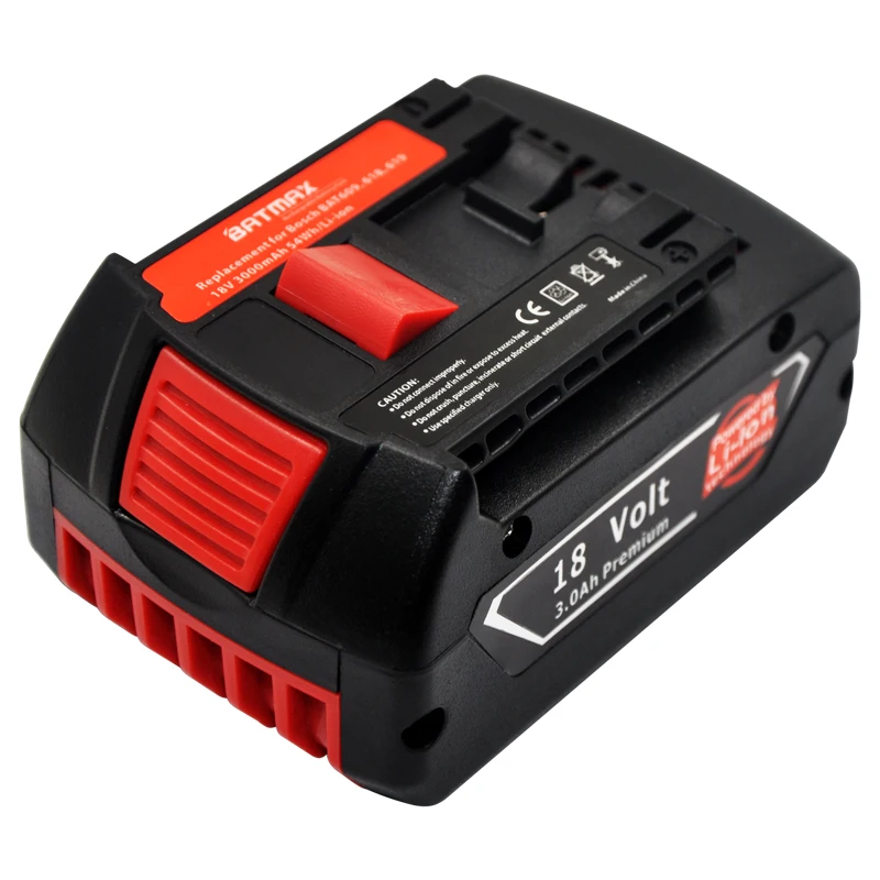 1P For Bosch Drill BAT618 Power Tool Battery 18V for BAT609 BAT618G 2 ...