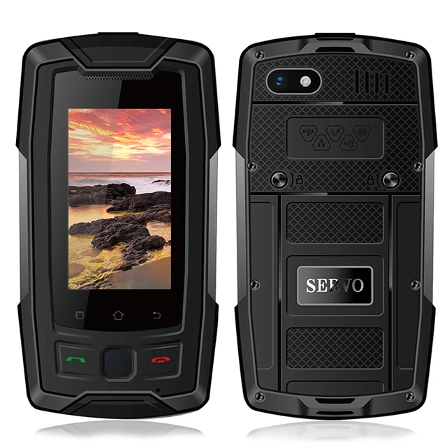 SERVO X7 Plus IP68 Rugged Smartphone 2.45''HD 2GB RAM 16GB ROM 3500mAh MTK6737 Quad Core WaterProof Dustproof Shockproof phone - Цвет: Black