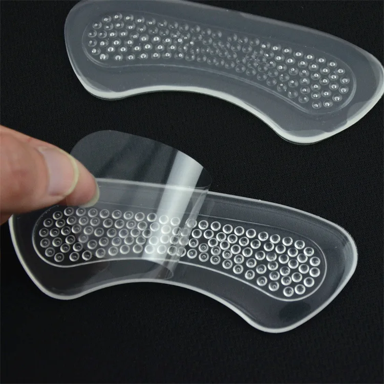1 pairs Widened Silica Gel Transparent Heel Stick High Heel Shoes Anti