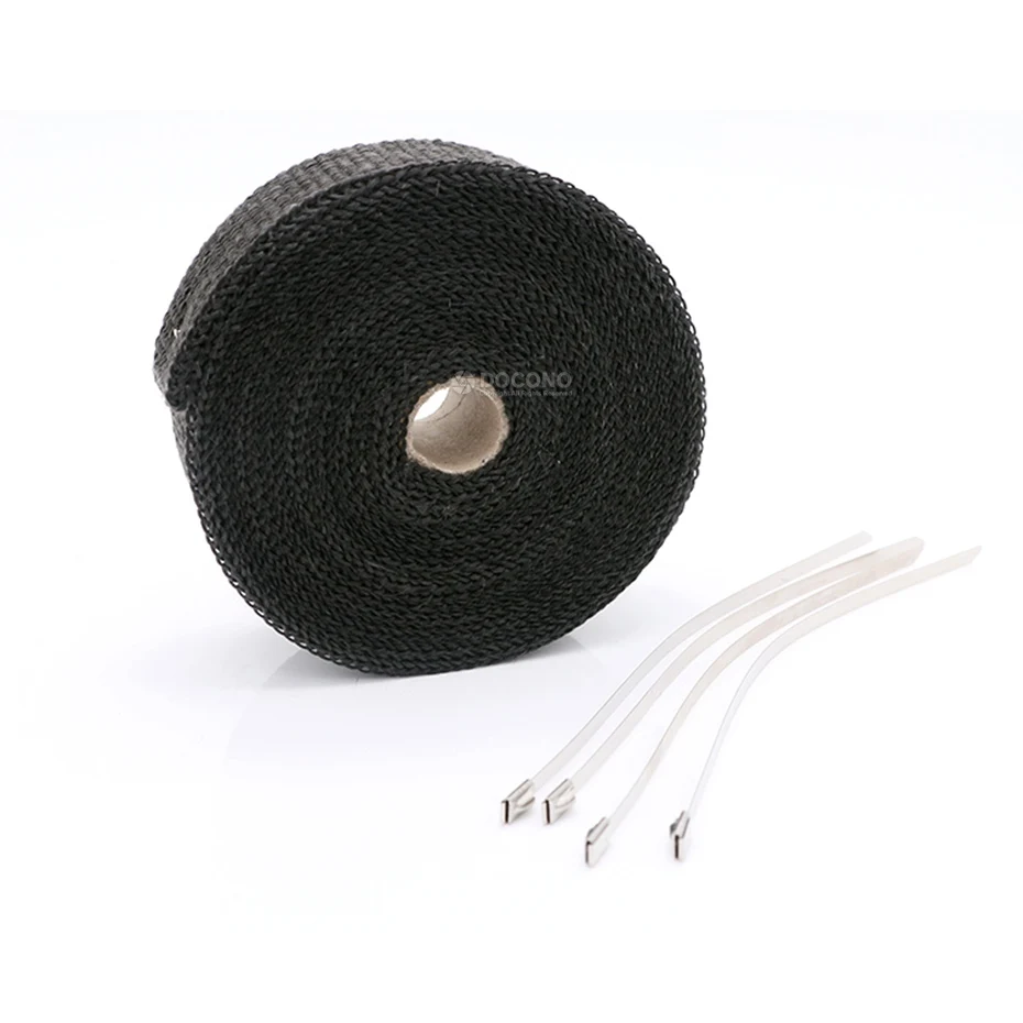 US $15 79 16% OFF|Retro Motorcycle Exhaust Pipe Silencer Anti Hot Cloth Banana Cloth Insulation Cloth Fire Cloth Straps-in Exhaust & Exhaust Systems
