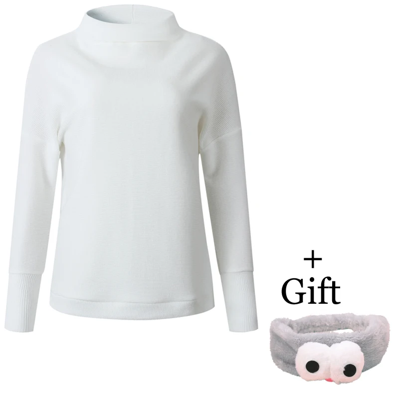 LOSSKY New Autumn Winter 2018 Women Korean Casual Sweaters And Pullovers Long Sleeve Knitted Sweater White Tops Loose Jumpers LOSSKY New Autumn Winter 2018 Women Korean Casual Sweaters And Pullovers Long Sleeve Knitted Sweater White Tops Loose Jumpers