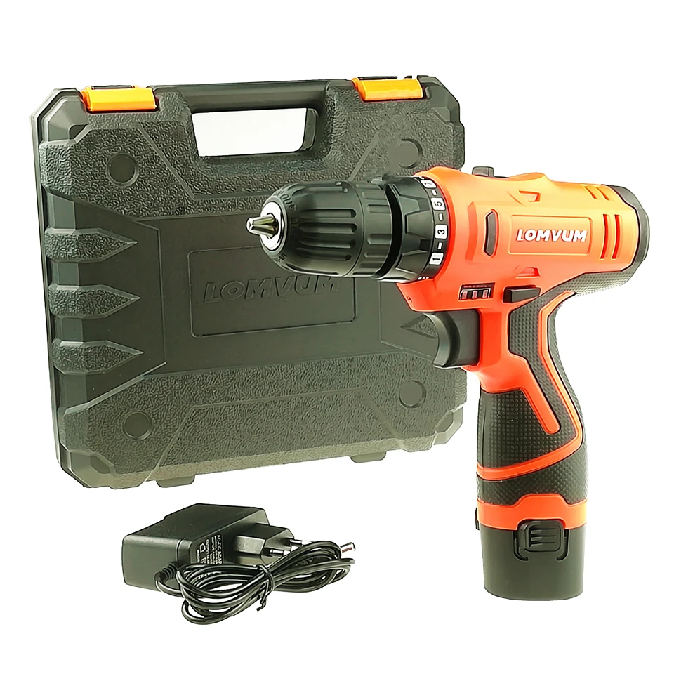 

12V Lithium Battery Electric Screwdriver Rechargeable Furadeira Multi-function Cordless Electric Drill Parafusadeira Power Tools