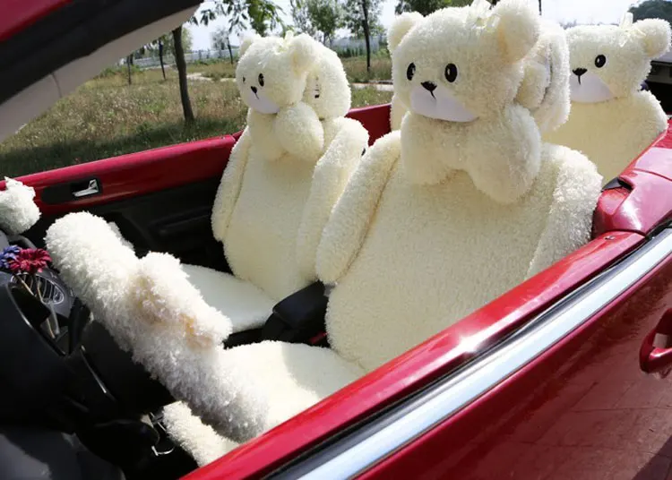 Универсальный чехол для автомобильного сиденья MeimeiBear Вельветовая Подушка на 5
