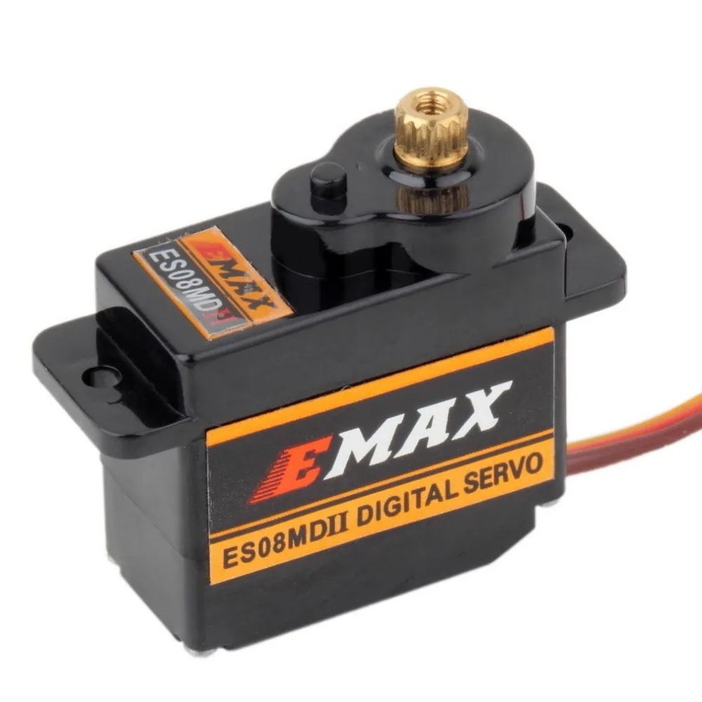 1 шт. EMAX ES08MDII ES08MD II цифровой сервопривод 12 г/2,4 кг/Высокоскоростной мини-металлический редуктор