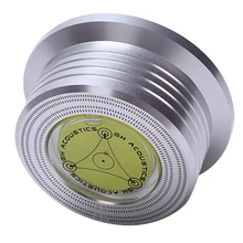 Универсальный 50/60Hz Lp виниловых аудио дисковый проигрыватель стабилизирующий зажим Алюминий Вес зажим с Тесты Скорость пузырь(серебро