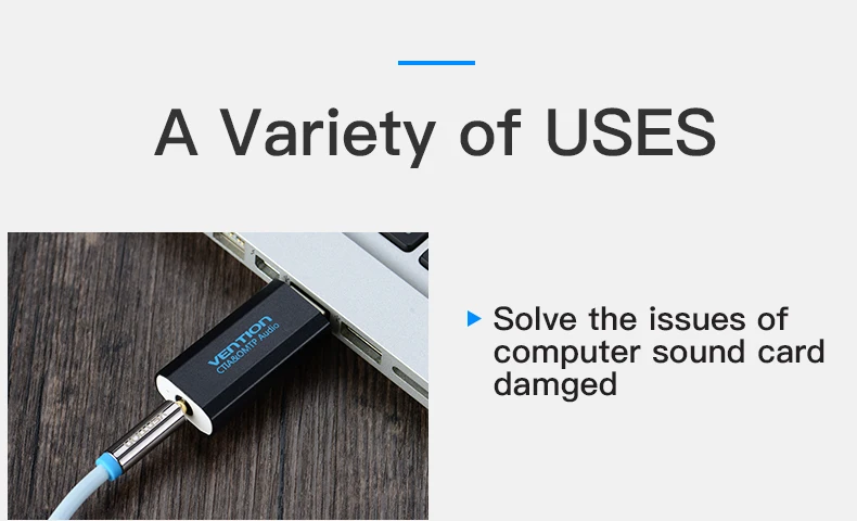 Vention внешняя звуковая карта USB до 3,5 мм разъем для наушников 3,5 мм USB адаптер аудио карта для ноутбука компьютер звуковая карта