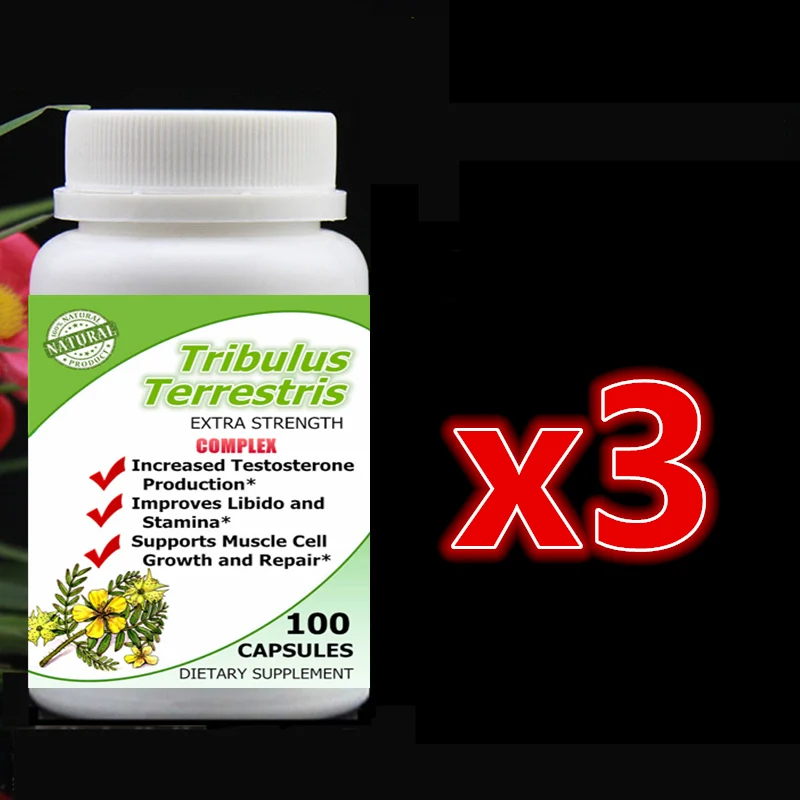 3 бутылки 300 шт., для человека, Tribulus Terrestris смешанный экстракт, Noursing Man, увеличение мужской T-Level support Muscle Cell рост и ремонт