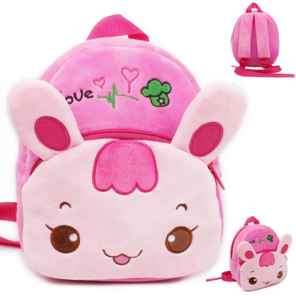 Cute Cartoon Baby Plush Backpack Toy School Bag Mini Animal Shape Plush Backpacks Kids Outdoor Travel Pack Bag Student#K4