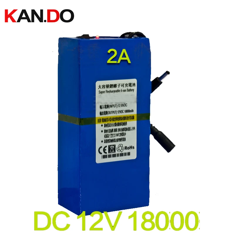1 кг/шт. емкость 18000 Mah CE ROHS 1A зарядное устройство DC 12V литиевая батарея полимерный