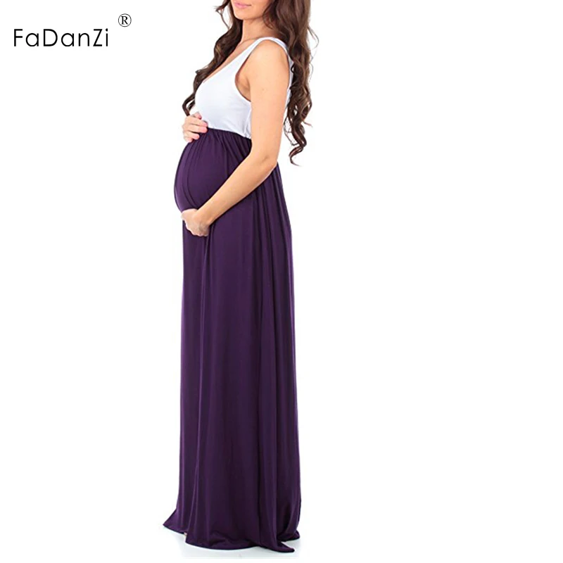 2018summer pregnant women dress round neck long solid color shooting skirt pregnancy clothing maternity skirt for pregnant women 2018summer pregnant women dress round neck long solid color shooting skirt pregnancy clothing maternity skirt for pregnant women