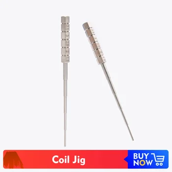 

Volcanee 20pcs / 50pcs / 100pcs Coil Jig Stainless Steel Prebuilt Coil Wick Wire Coil DIY Tool For Electronic Cigarette RDA RBA