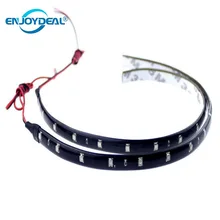 4pcs12V 30 см 15 светодиодный 3528 SMD водонепроницаемый автомобильный светодиодный фонарь с гибкой полосой для автомобиля, мотоцикла, грузовика, декоративное освещение