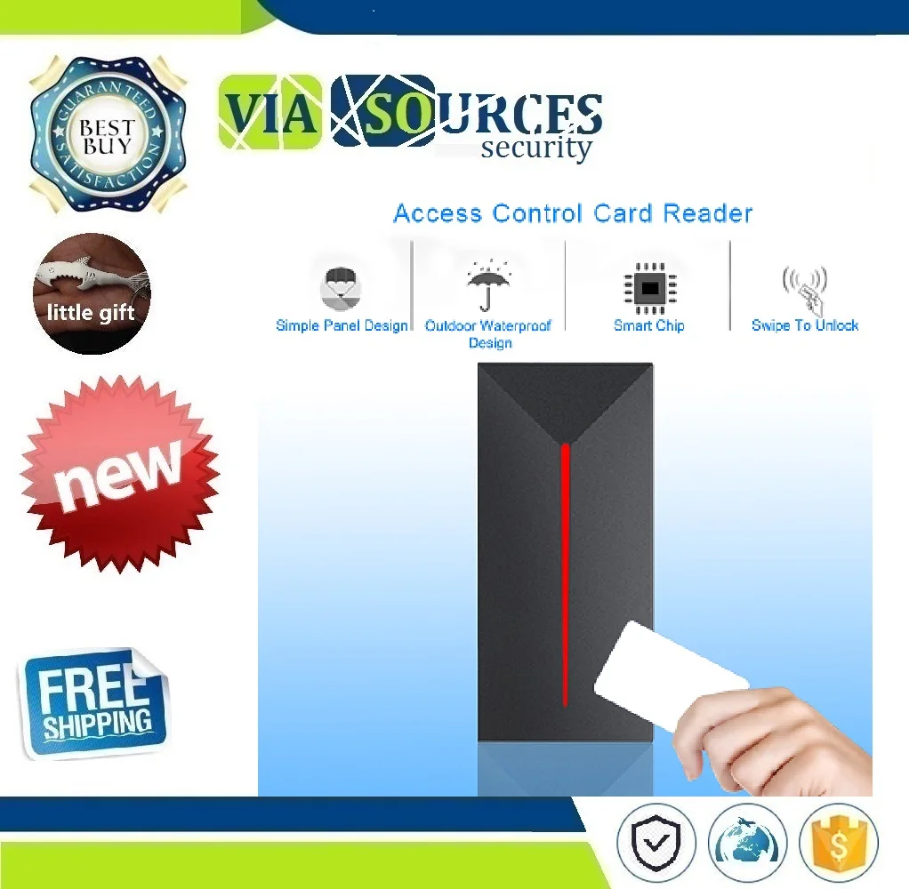 

Access Control Reader RFID 13.56MHZ/125KHZ Proximity Small Card Reader Weigand 26/34 IP68 RFID Access Control System Reader