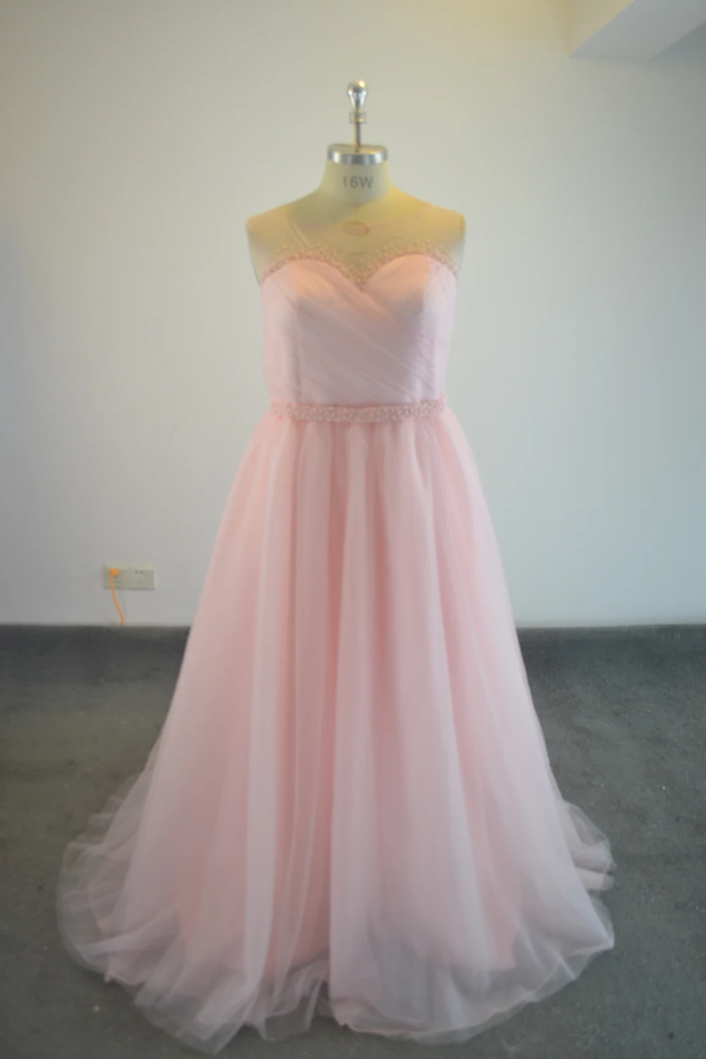 Женское Прозрачное платье до пола It's yiiya розовое из тюля на выпускной|prom dresses|prom