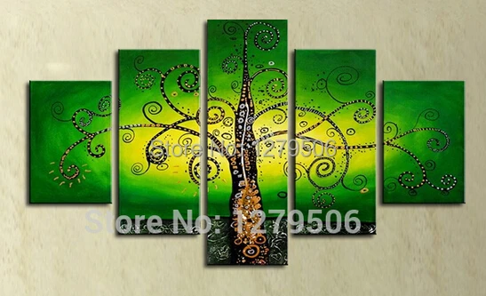 

Handmade Paintings On Canvas Wall Art Abstract Picture Spring Tree Home Decoration For Living Room