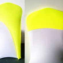 Желтый цвет лайкра чехлы для стульев кепки универсальные для свадебного украшения спандекс Чехол для стула для вечеринки подходит для всех стульев оптом