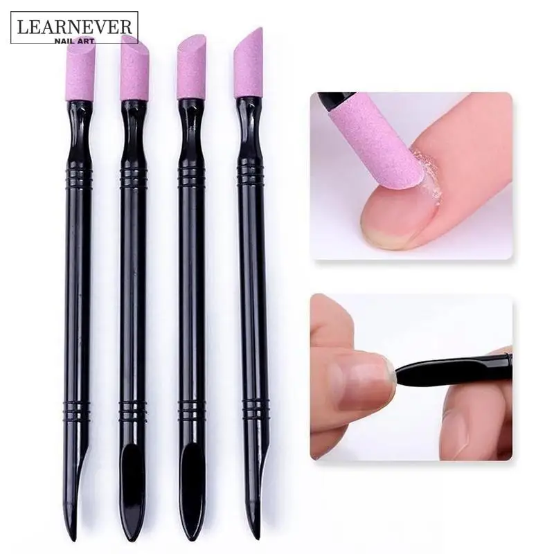 

1Pc Quartz Stone Nail Cuticle Care Repair Scrub Remover Manicure Tool Stick Pen Remover Nail Art Pusher Polish Gel Salon Tools