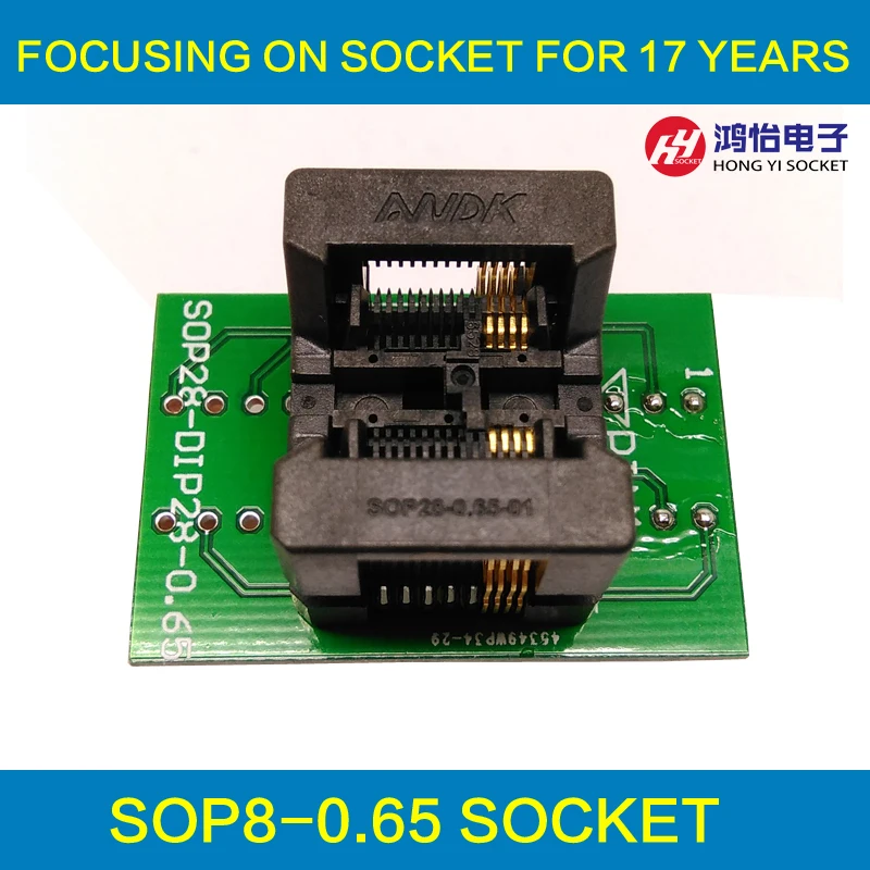 Burn-in Socket Programmer Adapter OTS-28-0.65-01  SSOP20  IC Test Socket