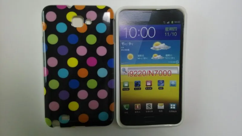 Samsung Galaxy Note i9220 Polka Dots Case (4)