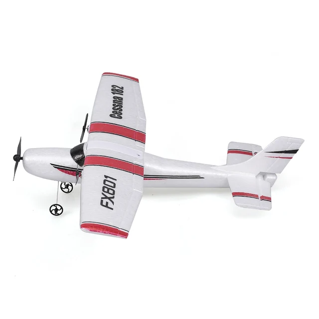 FX801 Airplane Cessna 182 DIY RC Plane 2.4GHz 2CH EPP Craft Electric RC Glider Airplane Outdoor Fixed Wing Aircraft for Kids 2