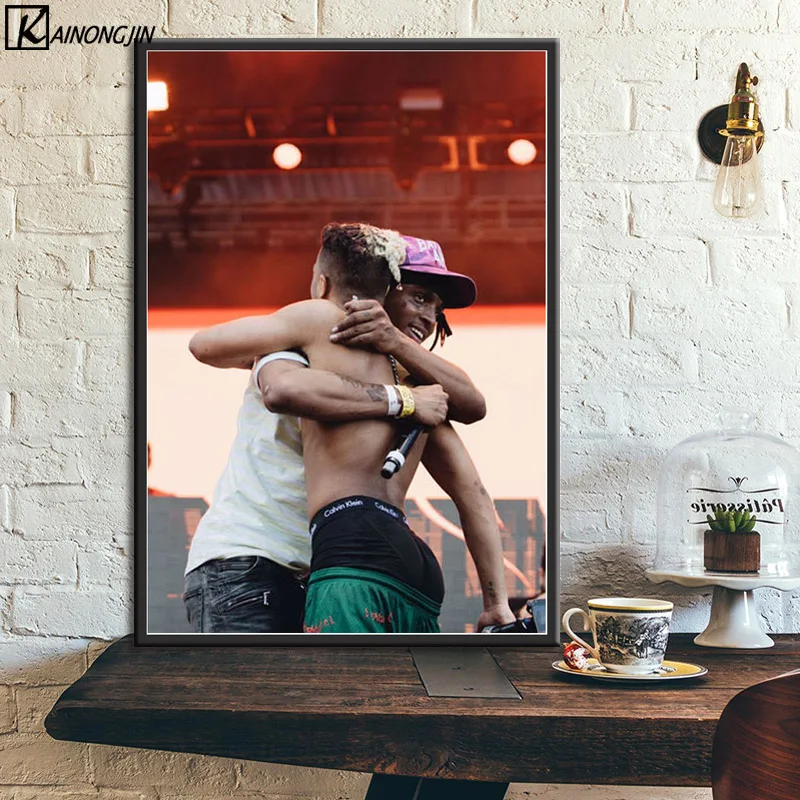 

Posters and Prints Ski Mask and XXXtentacion Poster Classic Hot Music Singer Wall art Picture Canvas Painting for Home Decor
