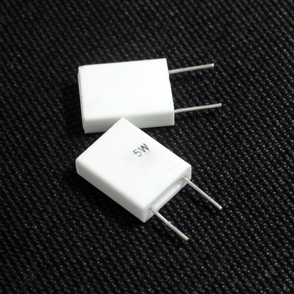 

10pcs 0.1/0.15/0.22/0.25/0.33/0.5 ohm accuracy 5% 5W cement resistance