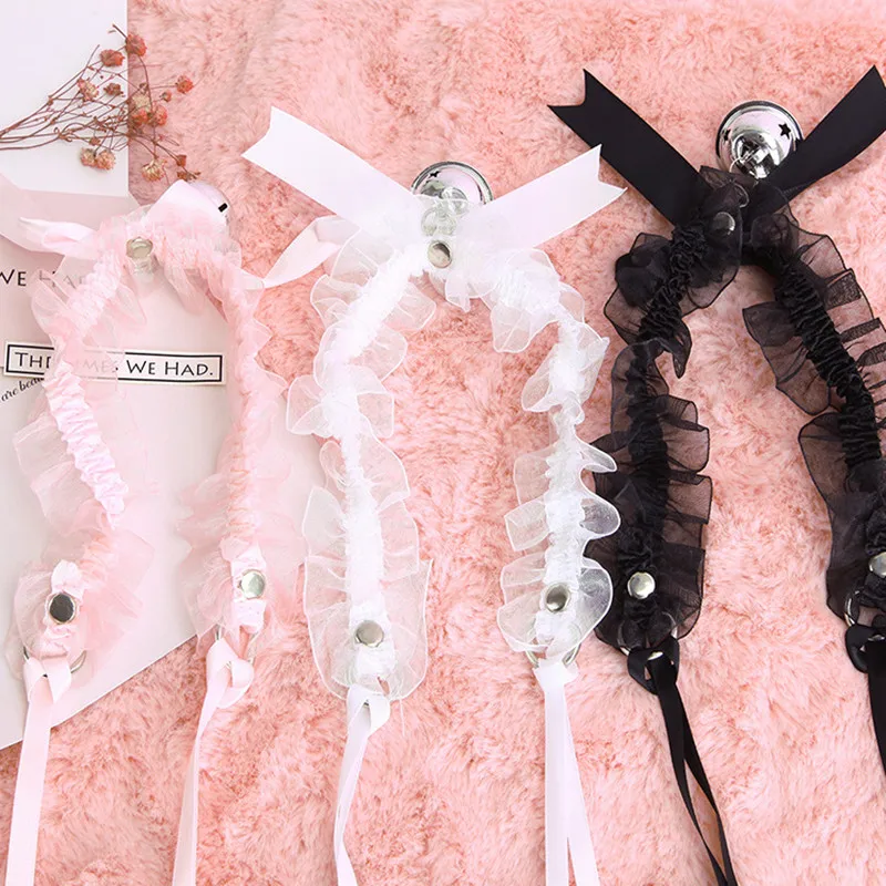 

New Fashion Women Gothic Simple Sexy Lace Collar Pendant Bow Knot Bell Choker Necklace Neck Dress Girls Party Gift Jewelry