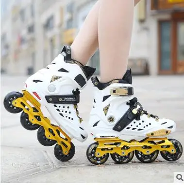 الكبار في الهواء الطلق زلاجات بعجلات مضمنة الكبار ألياف الكربون زلاجات دوارة الرجال النساء زلاجات دوارة الأحذية حذاء رياضة